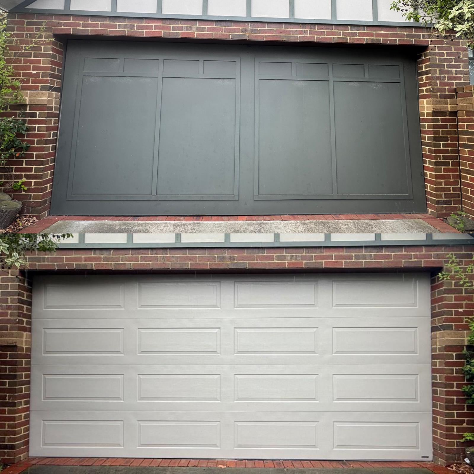 Garage door installation, Melbourne home